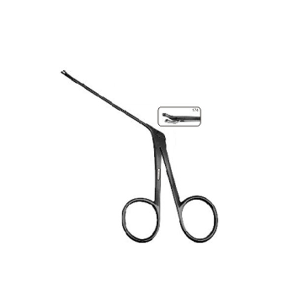 174 Micro Aural Cup Forceps S S Micro Right Curved