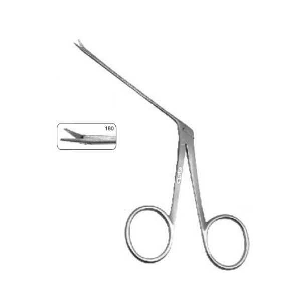 180 Micro Aural Scissor Fine Straight