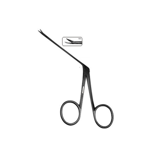 183 Micro Aural Scissor S S Left Curved