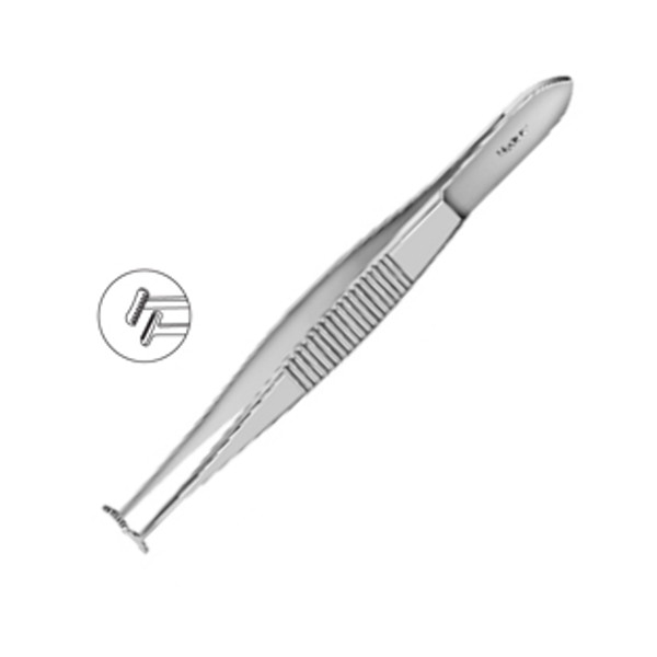 Green Fixation Forceps Multiple Teeth Without Lock MI 705