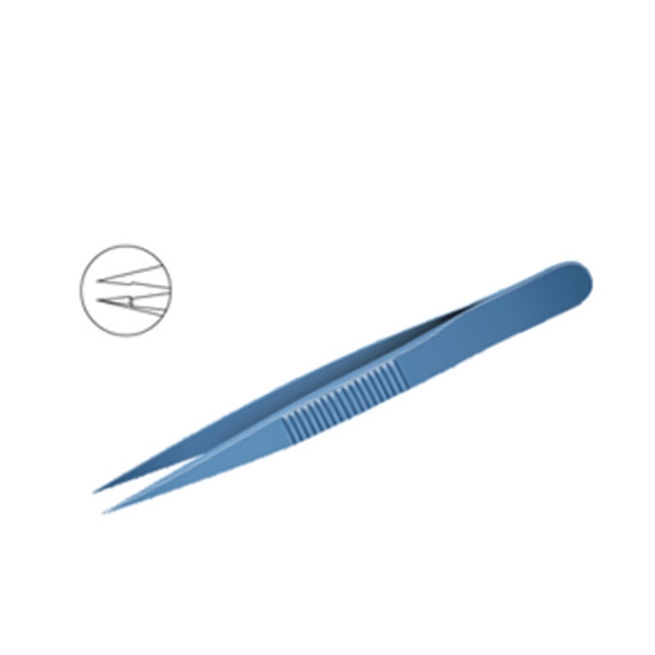 Jwellers Forceps Straight With Platform MF 132