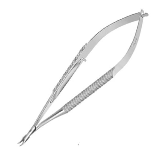Medelec Needle Holder Barraquer Long Micro Delicate Curved MI 906B