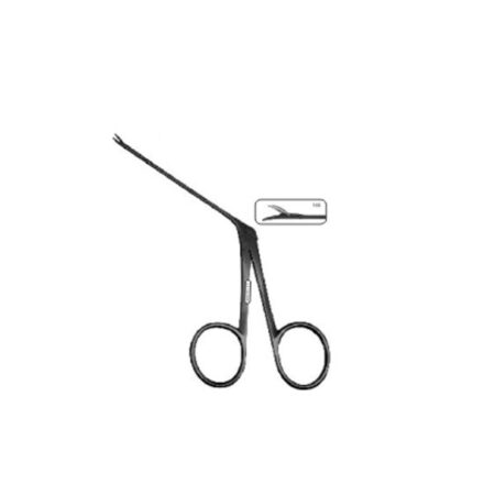 165 Micro Aural Forcep Serrated S S Left Curved