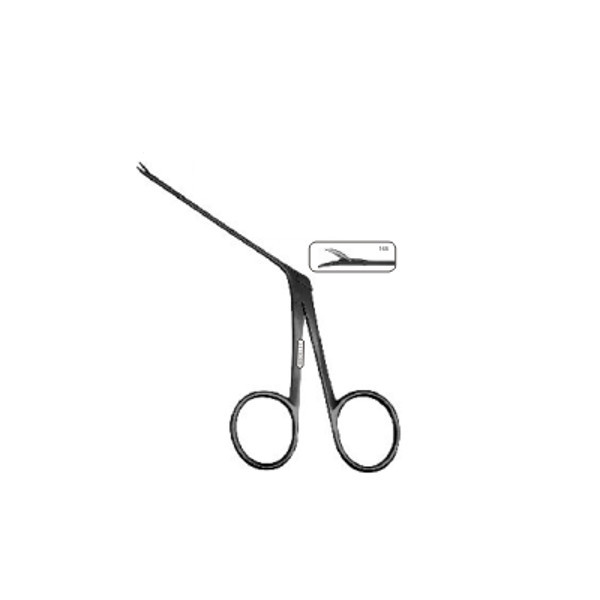 165 Micro Aural Forcep Serrated S S Left Curved
