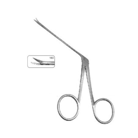 183 Micro Aural Scissor Left Curved