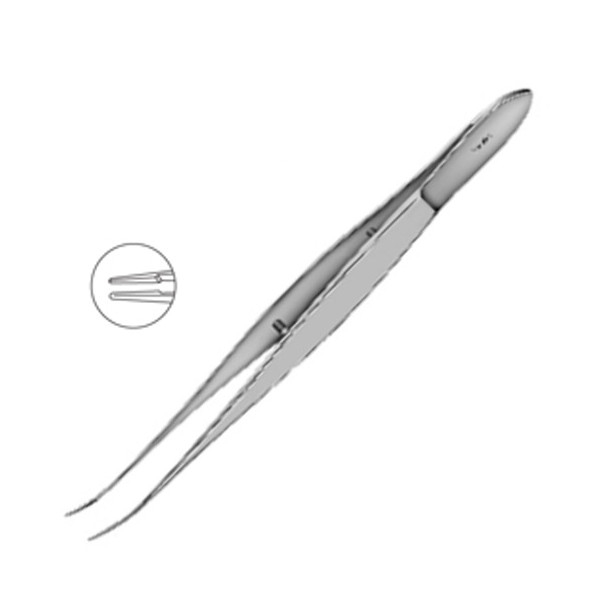 Barraquer Tying Forceps With 7mm Tying Platform Curved MI 645