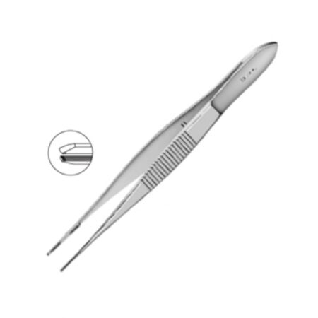 Bonaccolto Conjuctival Forceps Longitudinally Serrated Jaws MI 684
