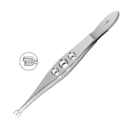 Bores Corneal Fixation Forceps U Shapped 3mm Straight MI 603