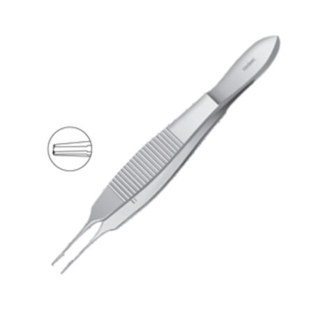 Castroviejo Corneal Wide Handle Forceps 1x2 Teeth Straight MI 600