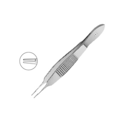 Castroviejo Tying Forceps Delicate With Platform Curved MI 639