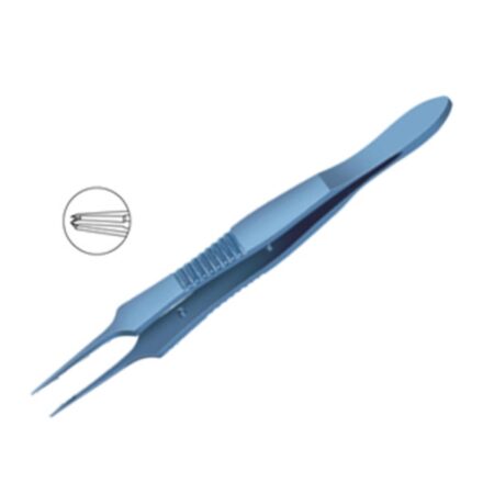 Corneal Forceps Toothed 0 12mm 0 2mm Castroviejo Handle MF 72A