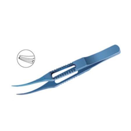 Corneal Forceps Toothed 0 12mm 0 2mm Curved MF 78