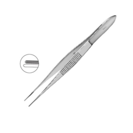 Dressing Forceps Serrated Curved MI 681A