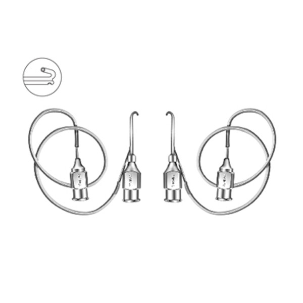 J Loup Cannula Irrigating Aspirating With Silicon Tubing MI 1017