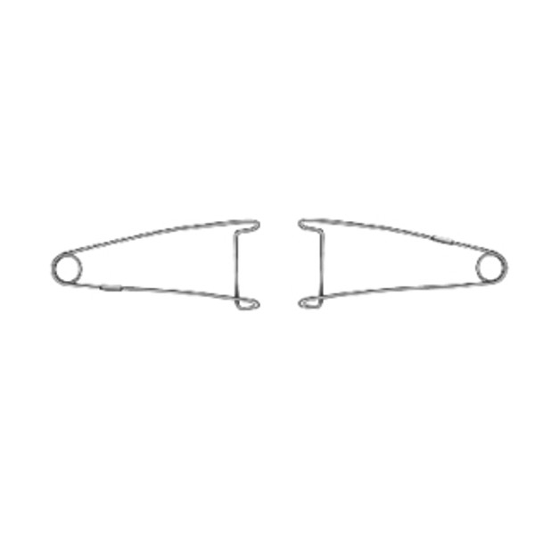 Jaffe Wire Lid Retractor May Be Clamped To Surgical Drape MI 168