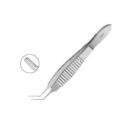 Kelman Mcpherson Forceps 8mm Long Angled Jaw MI 591