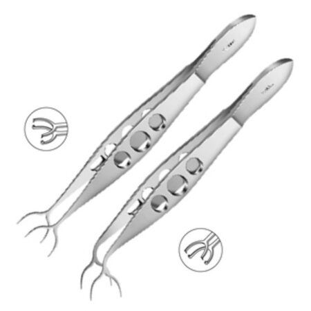 Kramer Corneal Fixation Forceps With Lock U Shapped MI 609