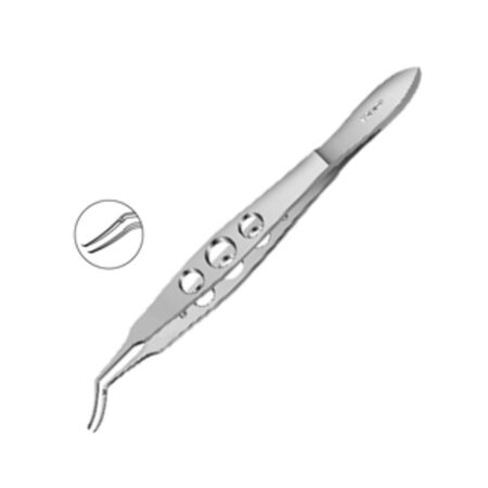 Masket Capsulorhexis Forceps Very Delicate Tip Gently Curved MI 678
