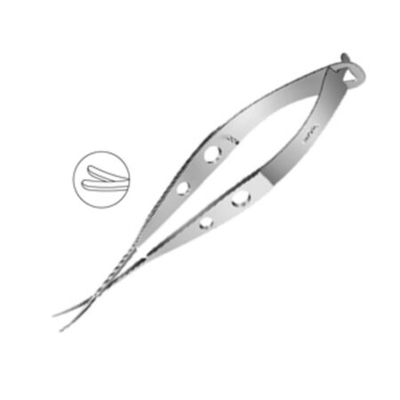Medelec Capsule Tag Cutting Scissors Curved Blunt MI 849