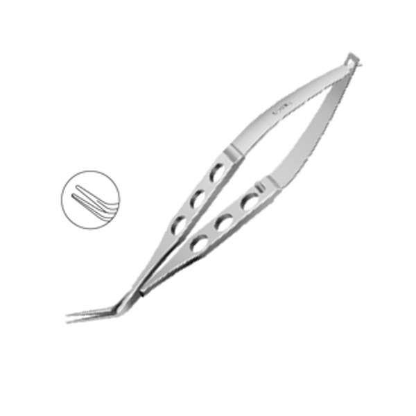 Medelec Lens Holding Forceps Mcpherson Type MI 753 Long Blade
