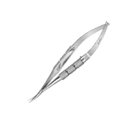 Medelec Vannas Scissor Kirby Round Handle Curved Blade MI 840A