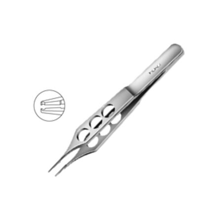 Pierse Corneal Forceps Very Delicate Pierse Teeth 0 1mm Straight MI 564